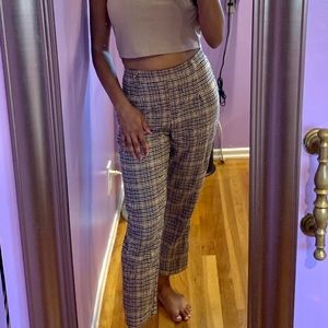 Tan checkered pants